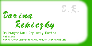 dorina repiczky business card